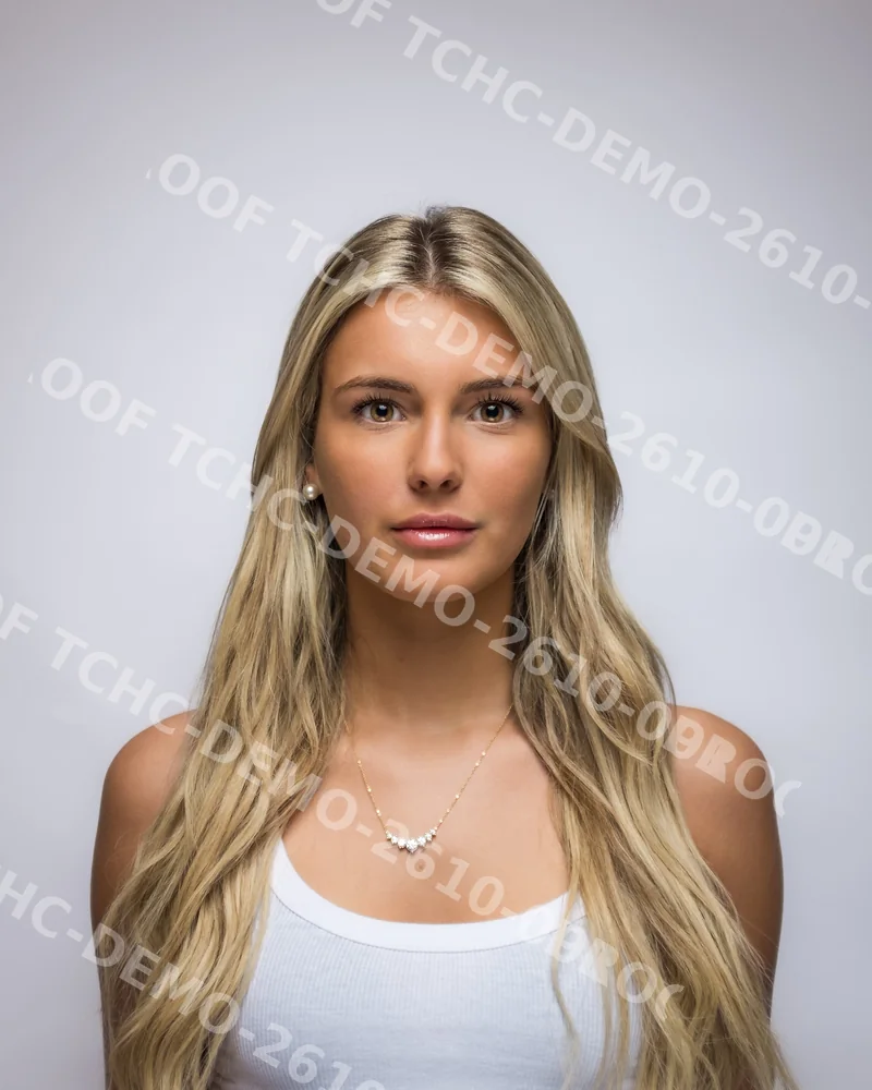 The approved frame as the sitter saw it on the day, watermarked